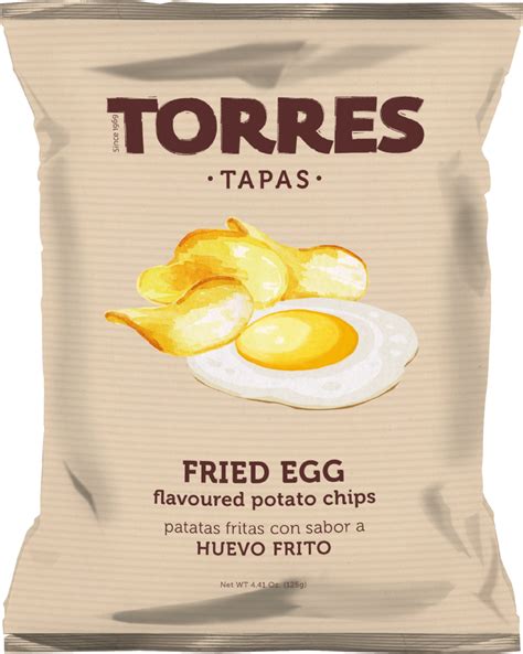 Torres Tapas Fried Egg Flavoured Chips 125g .
